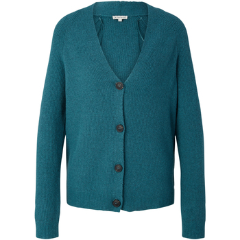 Vêtements Homme Gilets / Cardigans Tom Tailor Cardigan coton laine Bleu