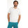 Vêtements Homme T-shirts manches courtes Oxbow Tee shirt uni col V 4flo brodé poitrine TIVE Blanc