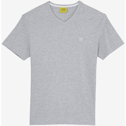 Vêtements Homme Malles / coffres de rangements Oxbow Tee-shirt manches courtes col V P0TIVE Gris