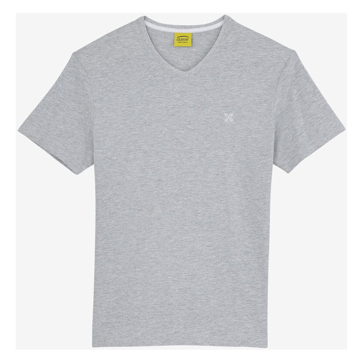 Vêtements Homme T-shirts manches courtes Oxbow Tee-shirt manches courtes col V P0TIVE Gris
