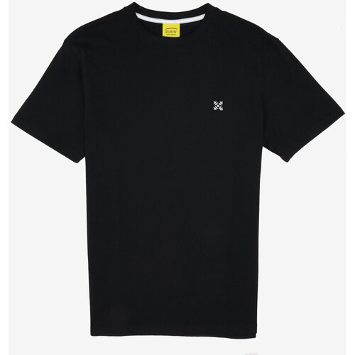 Vêtements Homme Utilisez au minimum 1 lettre minuscule Oxbow Tee shirt uni 4flo brodé poitrine TEBAZ Noir