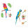 Abats jours et pieds de lampe Stickers Sud Trading Adhésifs de vitres perroquets Multicolore