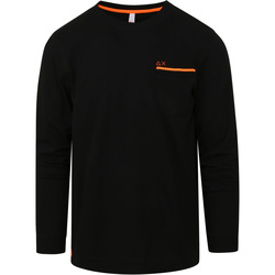Vêtements Homme Shorts con vita elasticizzata Arancione Sun68 T-Shirt Manches Longues Noir Noir