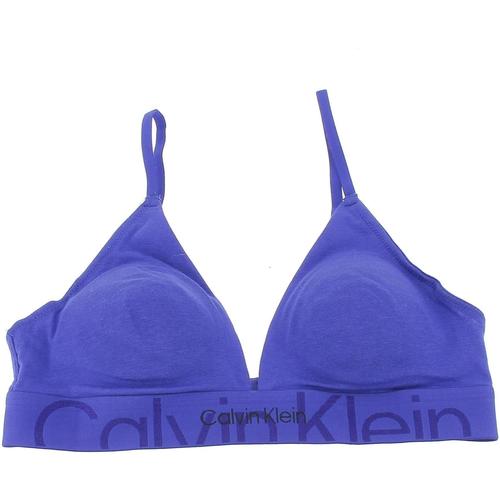 Sous-vêtements Femme Brassières Calvin Klein Smock JEANS Lght lined triangle clematis Bleu