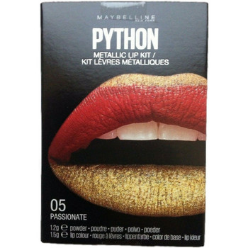 Beauté Femme Palettes maquillage yeux Maybelline New York Kit Rouge à Lèvres Métalliques Python Rouge