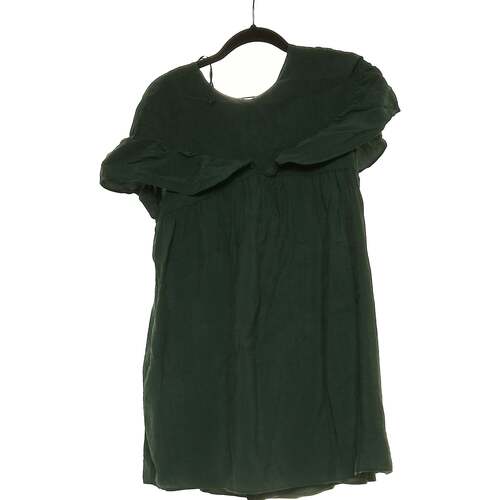 Vêtements Femme Paniers / boites et corbeilles Zara top manches longues  34 - T0 - XS Vert Vert