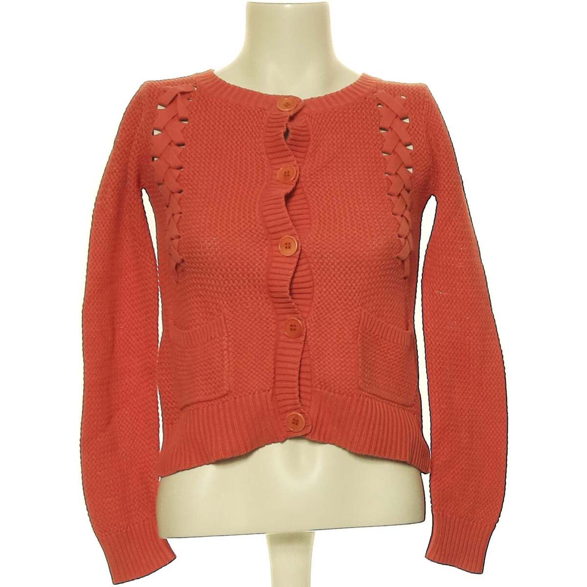 Vêtements Femme Gilets / Cardigans Comptoir Des Cotonniers 34 - T0 - XS Orange