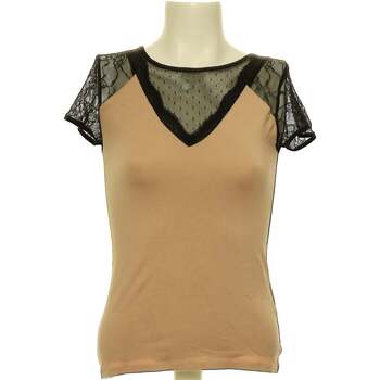 Vêtements Femme T-shirts monochrome & Polos Morgan top manches courtes  36 - T1 - S Beige Beige