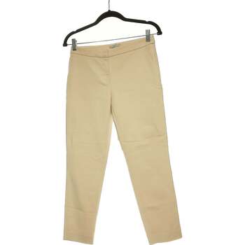 pantalon h&m  pantalon droit femme  34 - t0 - xs beige 