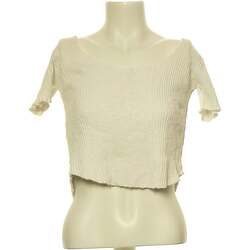 Vêtements Femme Pulls & Gilets Zara top manches courtes  36 - T1 - S Blanc Blanc