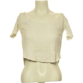 Vêtements Femme Trois Kilos Sept Zara top manches courtes  36 - T1 - S Blanc Blanc