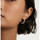 Montres & Bijoux Femme Boucles d'oreilles Pdpaola Boucles d'oreilles créoles  Crown dorées Jaune