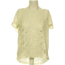 Vêtements Femme Pulls & Gilets Zara top manches courtes  40 - T3 - L Jaune Jaune