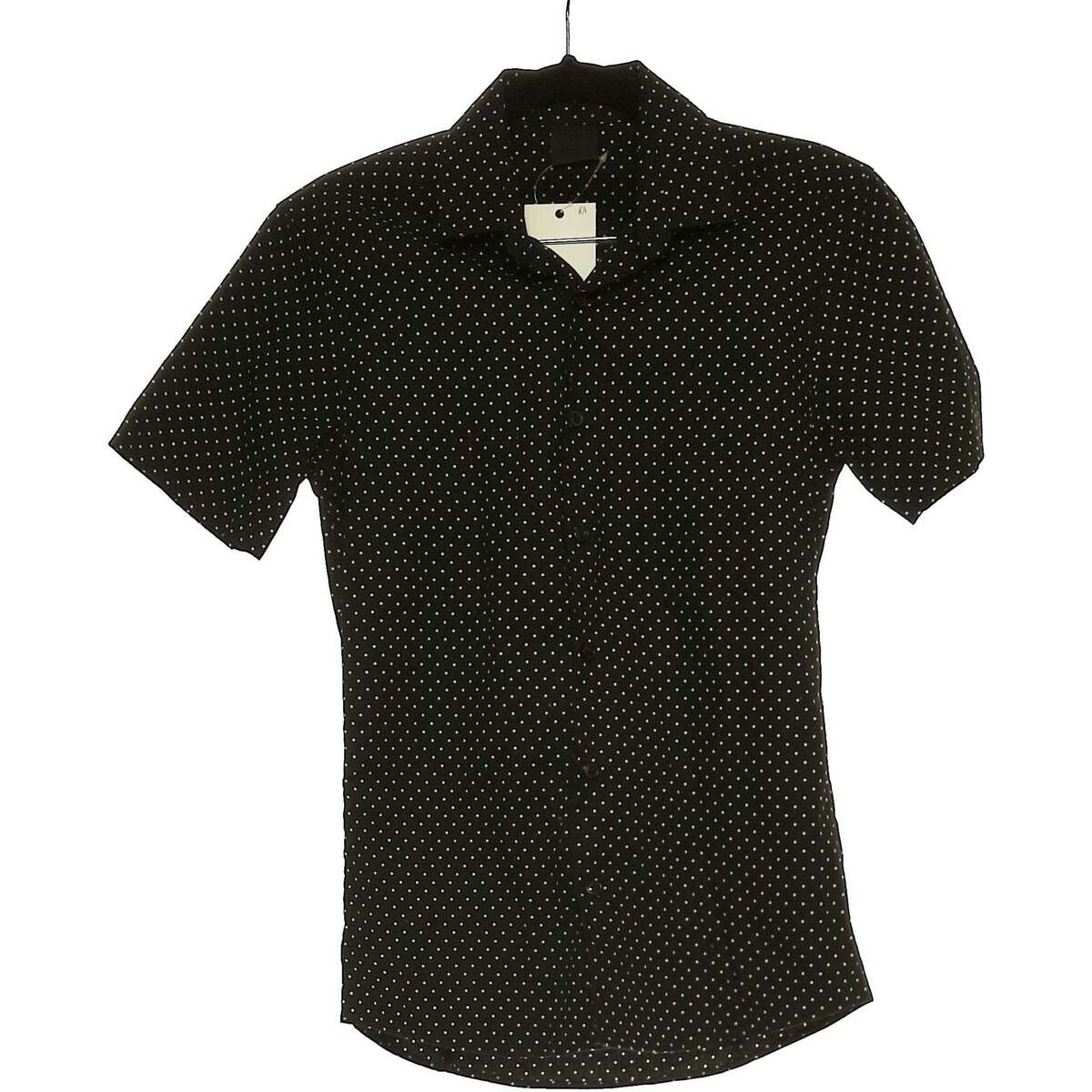 Vêtements Homme Bibliothèques / Etagères chemise manches courtes  32 Noir Noir