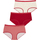 Sous-vêtements Femme Boxers Athena Lot de 3 boxers femme Ecopack Mode Rouge