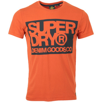 Vêtements Homme T-shirts manches courtes Superdry Denim Goods Co Print Tee Denim Co Rust