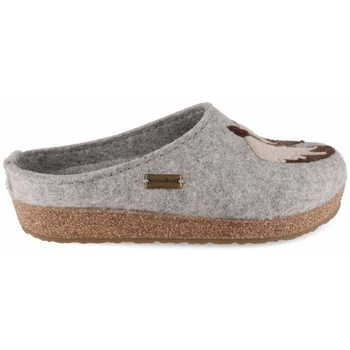 Chaussures Femme Chaussons Haflinger GRIZZLY CAVALLO Gris