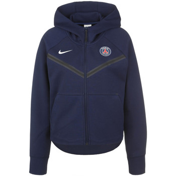 Nike PSG TECH FLEECE Bleu - Vêtements Vestes de survêtement Femme 108,00 €
