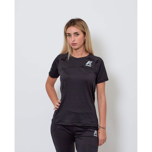 K-Way T-shirt ras du cou Stephie Noir - Vêtements T-shirts & Polos Femme  45,00 €