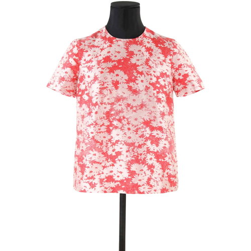 Vêtements Femme Débardeurs / T-shirts sans manche panelled Stella Mc Cartney Blouses en coton Rouge