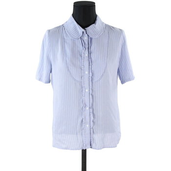Vêtements Femme Débardeurs / T-shirts sans manche Claudie Pierlot Chemises en coton Bleu