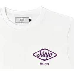 Vêtements Homme T-shirts & Polos Sanjo Flocked Logo T-Shirt - White Blanc