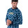Vêtements Homme Pyjamas / Chemises de nuit Achile Pyjama long avec jogging en pur coton PRINT ART Bleu