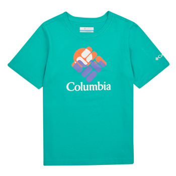 Vêtements Enfant T-shirts manches courtes Columbia VALLEY CREEK SHORT SLEEVE GRAPHIC SHIRT Bleu