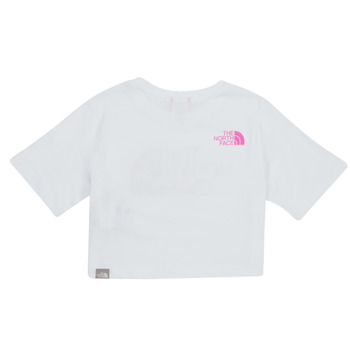 The North Face GIRLS S/S CROP EASY TEE Blanc