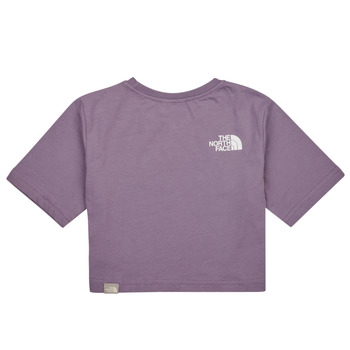 The North Face GIRLS S/S CROP SIMPLE DOME TEE Violet