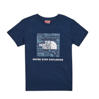 Vêtements Garçon T-shirts manches courtes The North Face BOYS S/S REDBOX TEE Marine