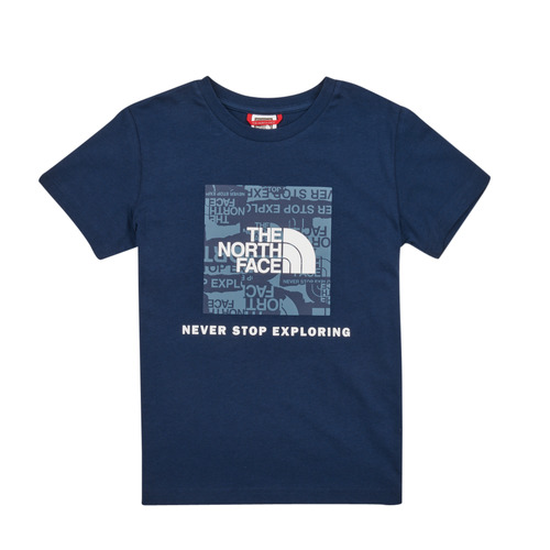 Vêtements Garçon T-shirts manches courtes Galettes de chaise BOYS S/S REDBOX TEE Marine