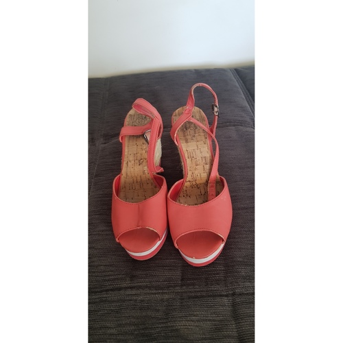 Chaussures Femme Sandales et Nu-pieds Gemo Chaussures compensées Rose