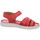 Chaussures Femme Sandales et Nu-pieds Manitu  Rouge