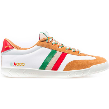 Chaussures Homme Baskets basses Serafini Flat Gold White Tricolor Blanc