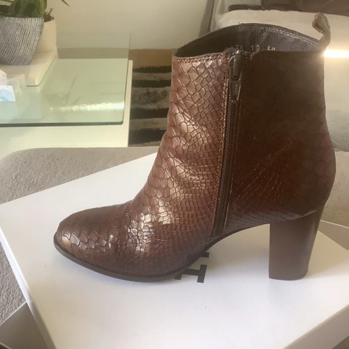 Chaussures Femme Automne / Hiver Bottines en cuir Marron