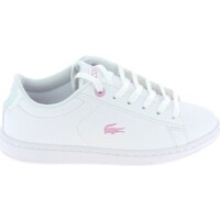 Chaussures Fille Baskets mode Lacoste Carnaby C Blanc Rose Blanc