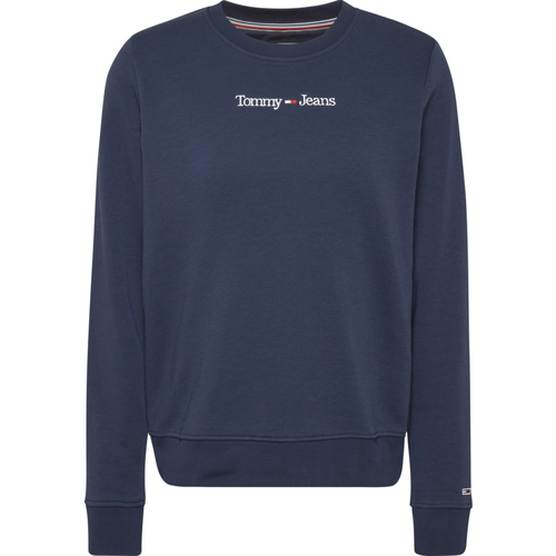 Vêtements Femme Sweats Tommy Jeans Reg Serif Linear Sweater Bleu