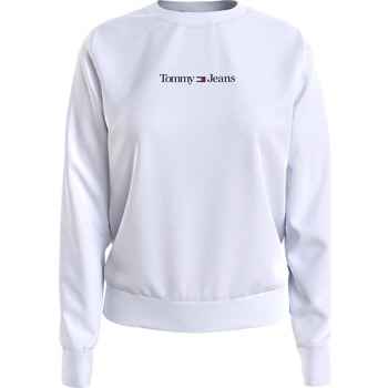 Vêtements Femme Sweats Tommy Jeans Reg Serif Linear Sweater Blanc