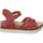 Chaussures Femme Sandales et Nu-pieds Josef Seibel Clea 14, rot Rouge