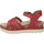 Chaussures Femme Sandales et Nu-pieds Josef Seibel Clea 14, rot Rouge