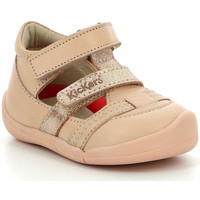 Chaussures Fille Ballerines / babies Kickers Wafel ROSE CLAIR