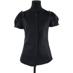 Vêtements Femme Débardeurs / T-shirts sans manche Small Valentino Top en coton Noir