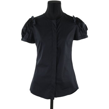 Vêtements Femme Débardeurs / T-shirts sans manche Valentino Top en coton Noir