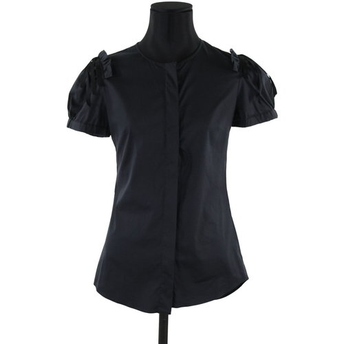 Vêtements Femme Débardeurs / T-shirts sans manche Valentino RED Top en coton Noir