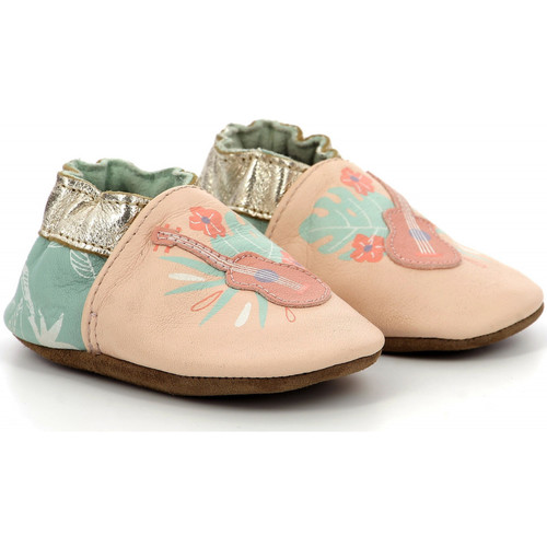 Chaussures Fille Chaussons bébés Robeez Swiss Military B Rose