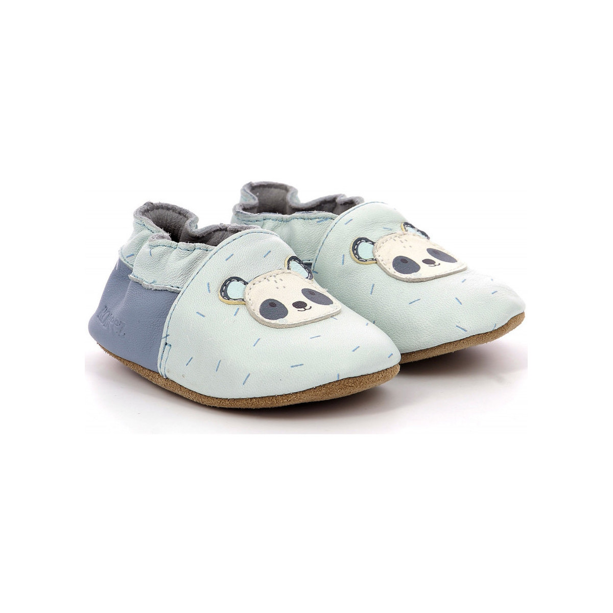 Chaussures Garçon Chaussons bébés Robeez Panda Master Bleu