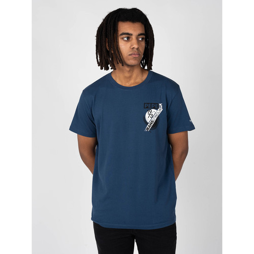 Vêtements Homme T-shirts manches courtes Pepe jeans PM507855 | Rico Bleu