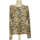 Vêtements Femme distressed cropped bomber jacket 42 - T4 - L/XL Beige