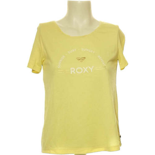 Vêtements Femme T-shirts & Polos Roxy top manches courtes  34 - T0 - XS Jaune Jaune